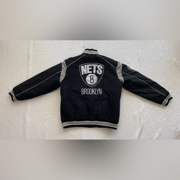 Reversible NBA G III sports by Carl Banks Brooklyn New York Nets bomber jacket - Picture 1 of 12